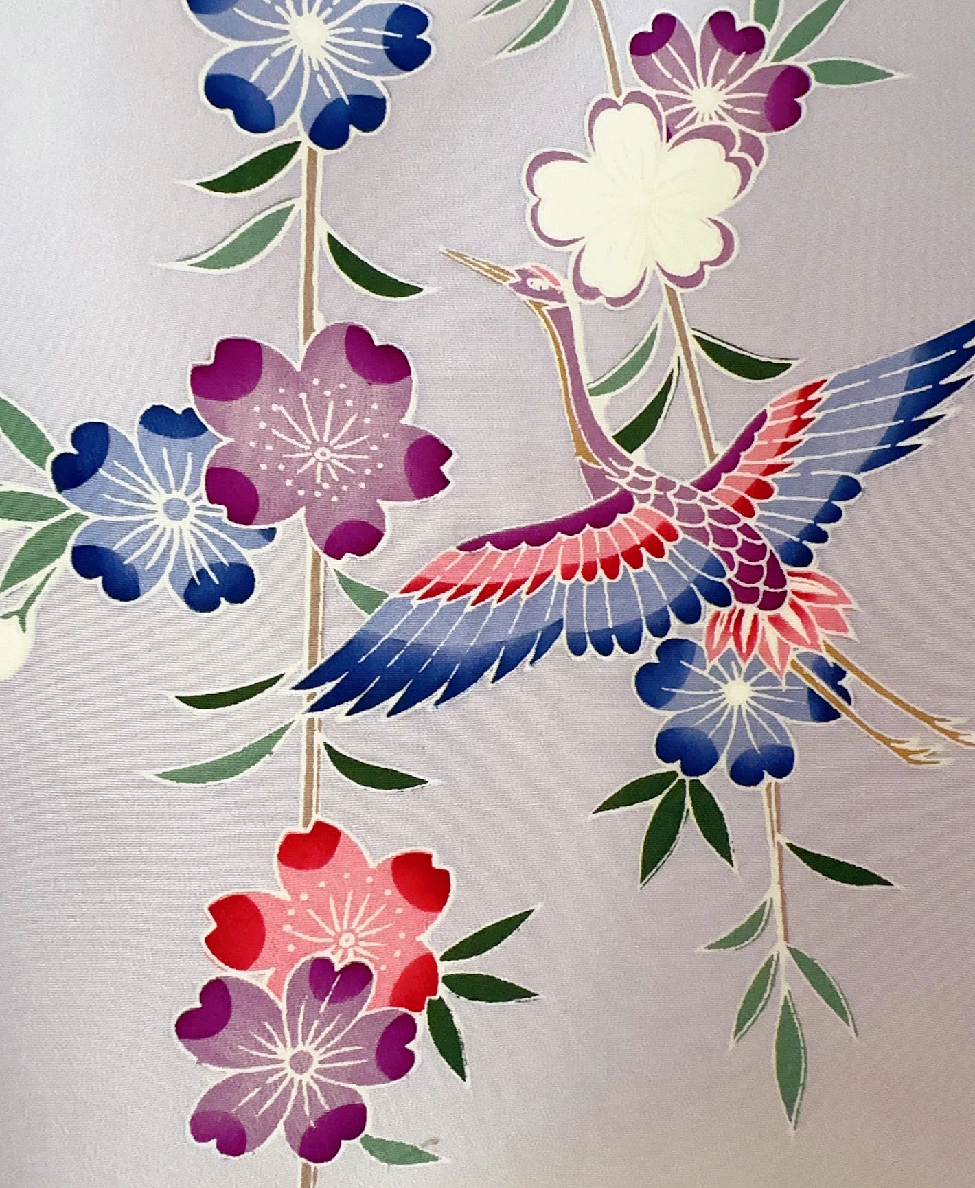 Amethyst Bird Sakura Furisode - Image 7